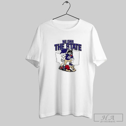 Washington Huskies Vs Washington State Cougars We Own State Hoodie
