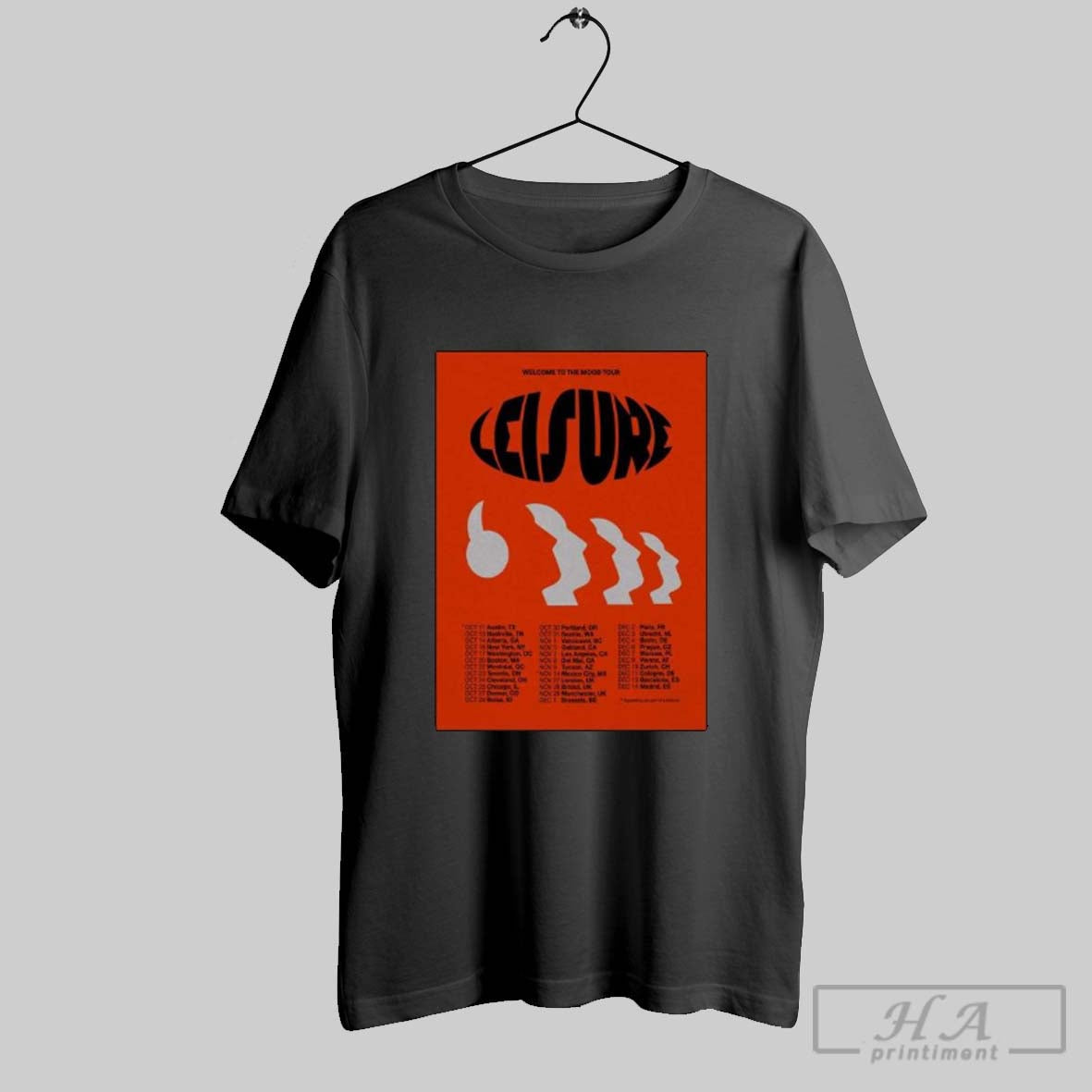 Welcome To Mood Tour 2025 Leisure Long Sleve Sweatshirt Retro Design