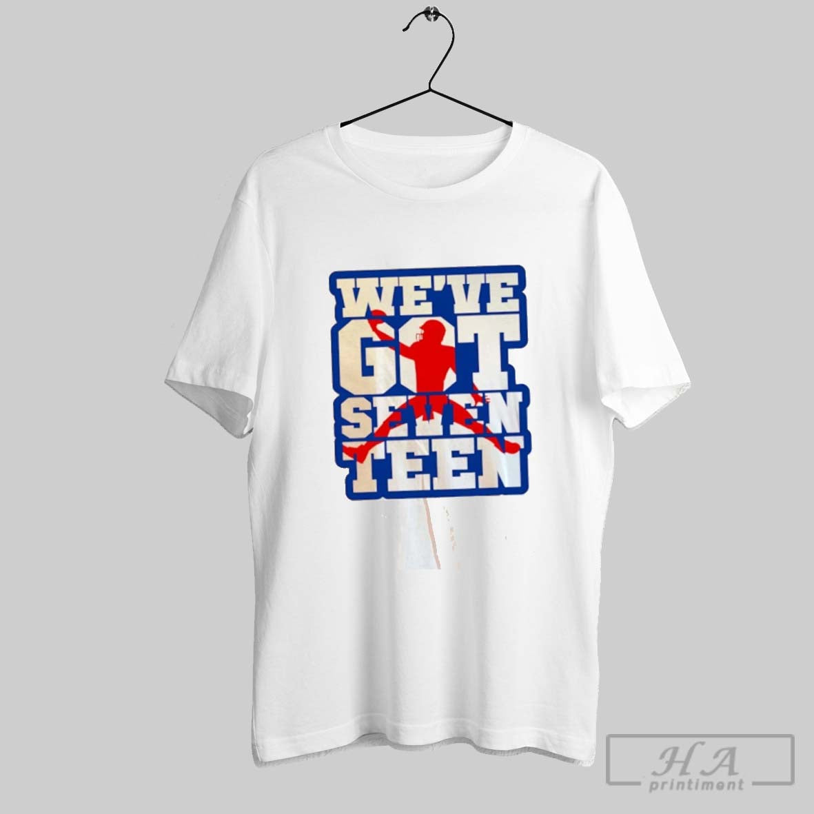 Weve Got Seventeen Josh Allen Buffalo Bills TShirt Authentic Art
