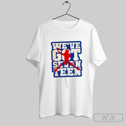 Weve Got Seventeen Josh Allen Buffalo Bills TShirt Authentic Art
