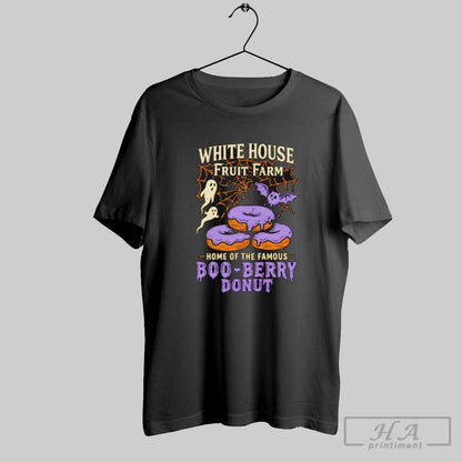 White House Fruit Farm Home Famous Boo Berry Donut Halloween TShirt