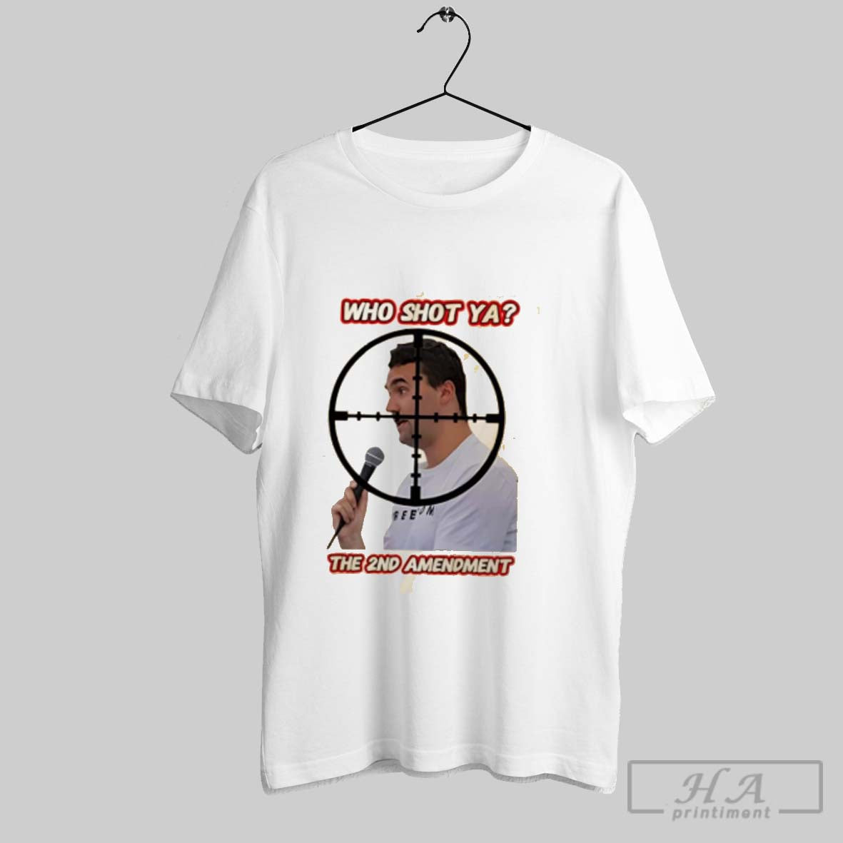 Who Shot Ya 2Nd Amendment Charlie Kirk TShirt Retro Outfit
