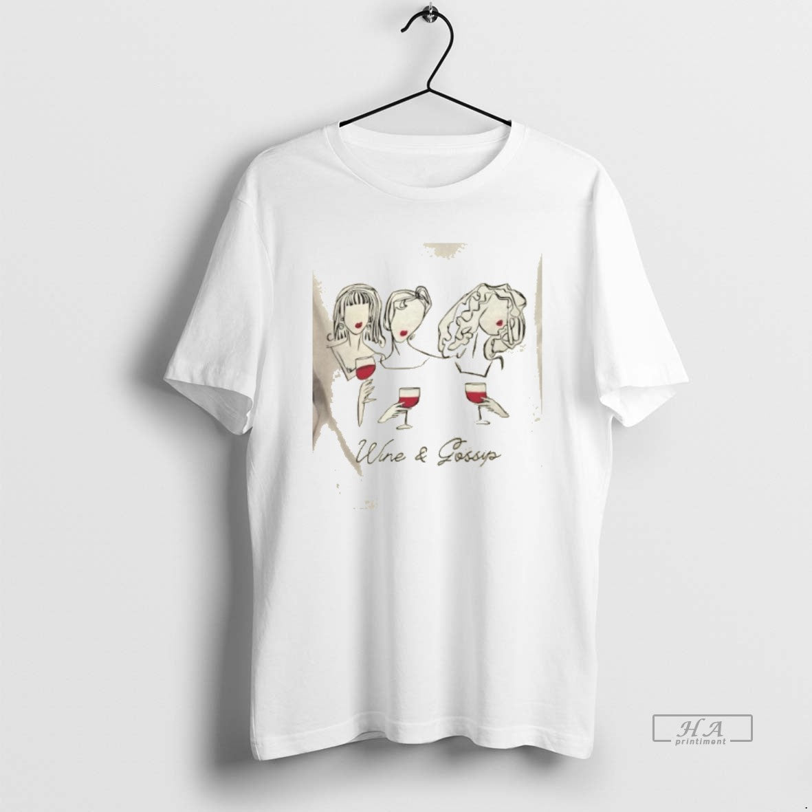 Wine And Gossip TShirt Unique Style