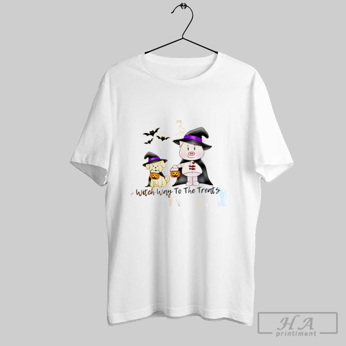 Witch Way To Treats Dash And Bakon Halloween Tank Top Trendy Style