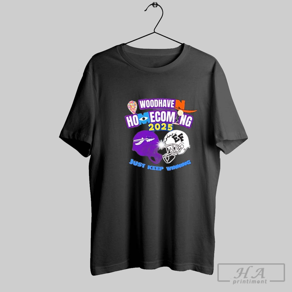 Woodhave Homecoming Just Keep Winning 2025 TShirt Designer Fashion
