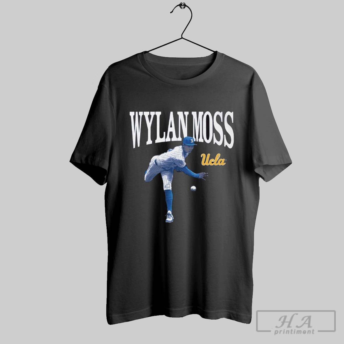 Wylan Moss Illustrated Ucla Bruins Baseball Ncaa Big Ten Conference