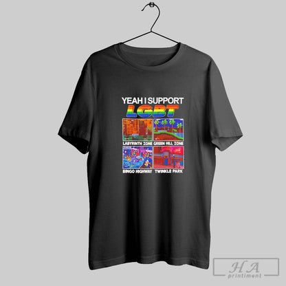Yeah I Support Lgbt Cartoon Shirt Unique Design