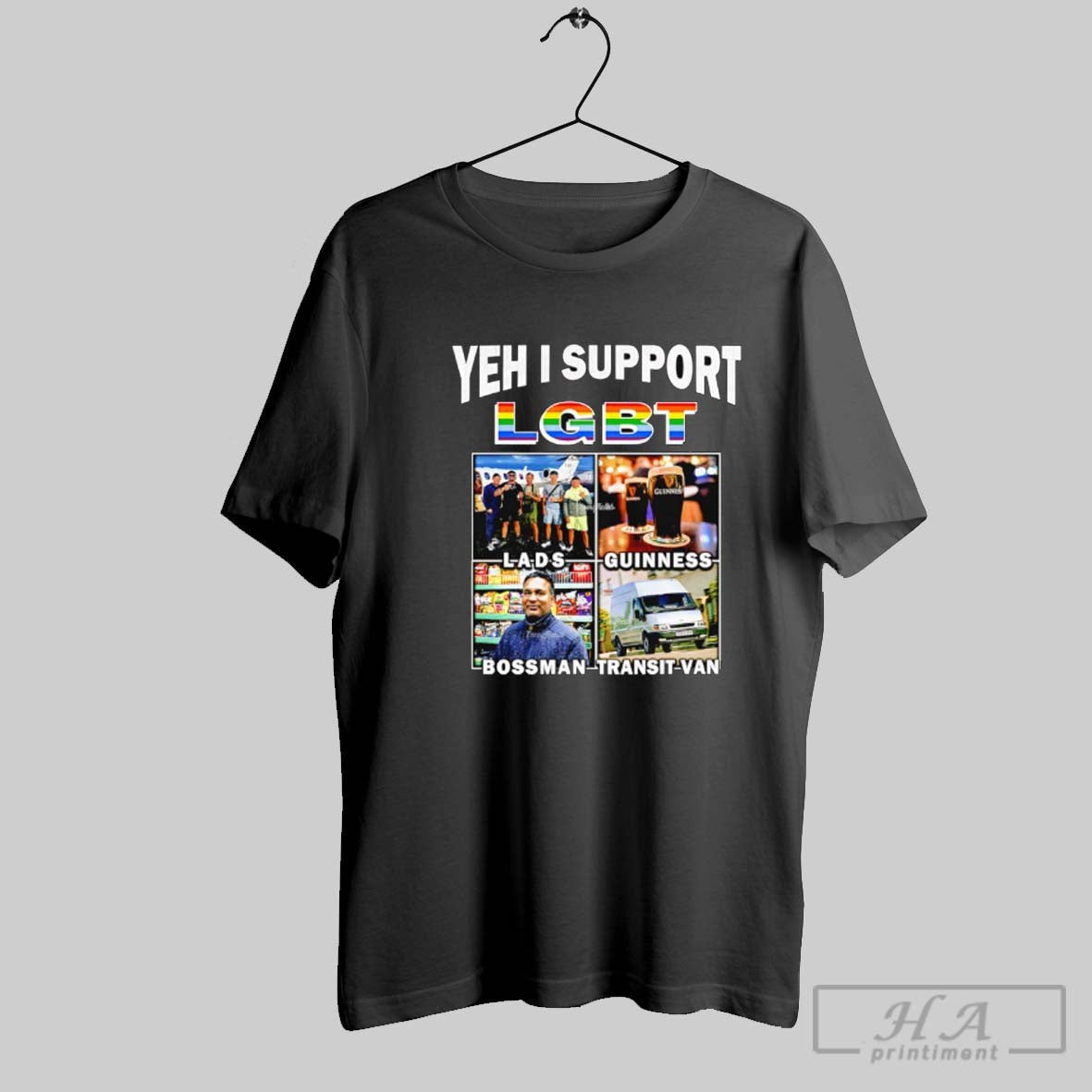 Yeh I Support Lgbt Lads Guinness Bossman Transit Van Shirt Premium