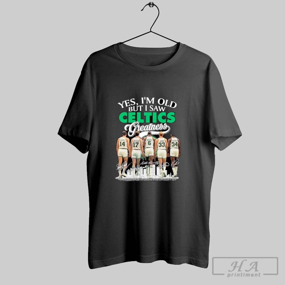 Yes Im Old But I Saw Boston Celtics Greatness Legends Signatures Tank