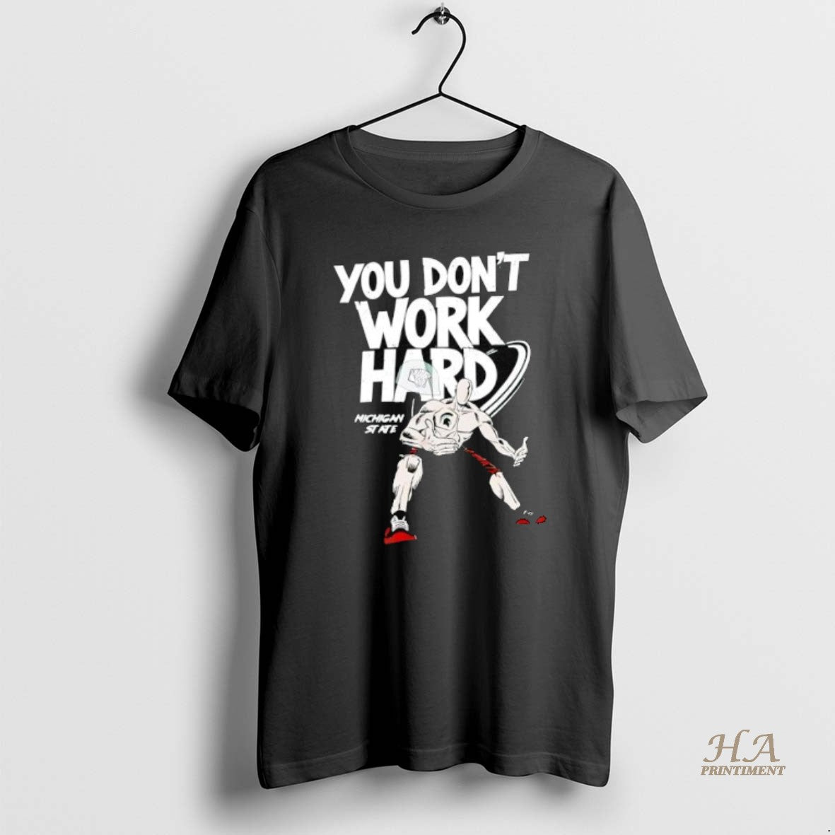 You Dont Work Hard Michigan State Long Sleeve Retro Collection