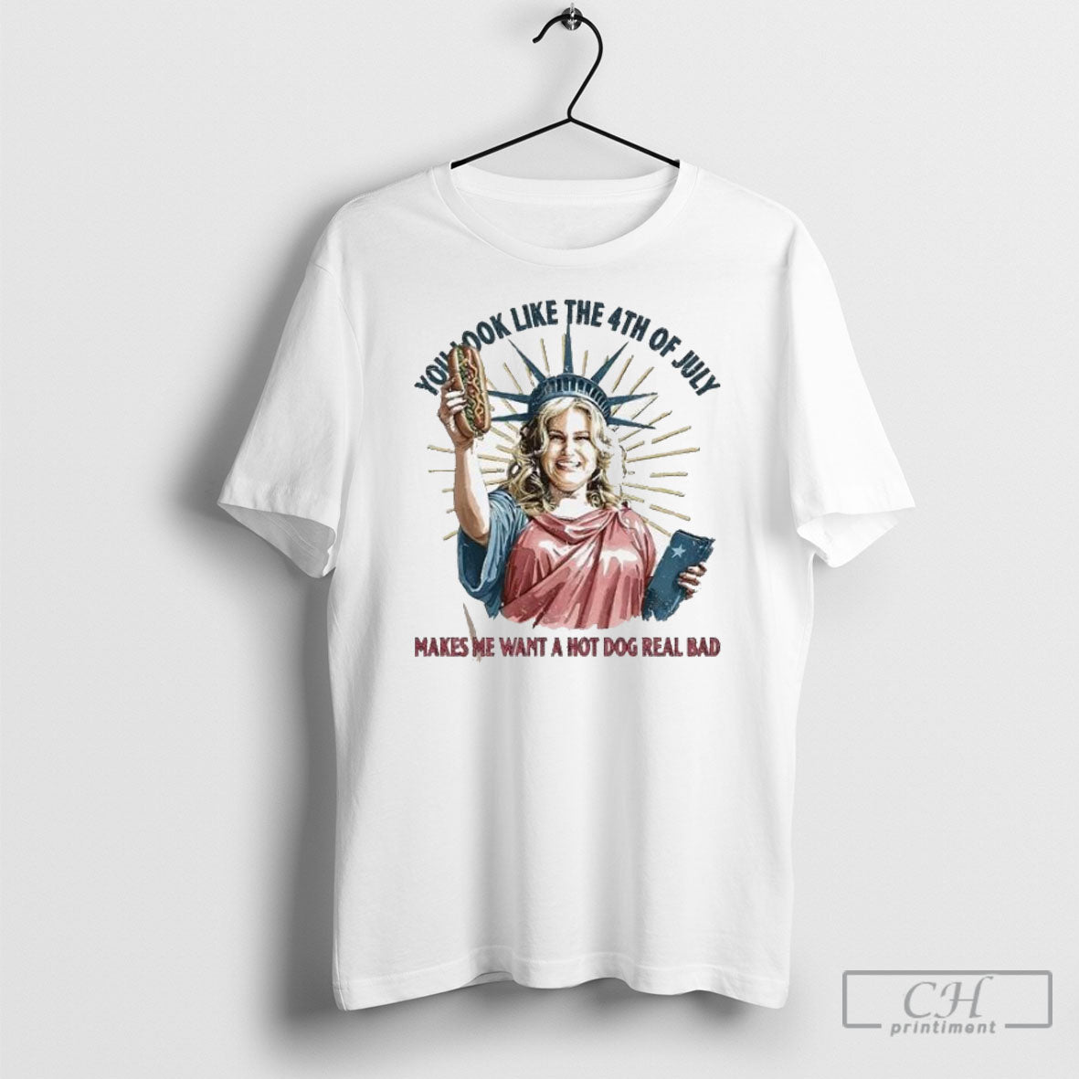 You Like 4Th July Makes Me Want Hot Dog Real Tee Trendy Art