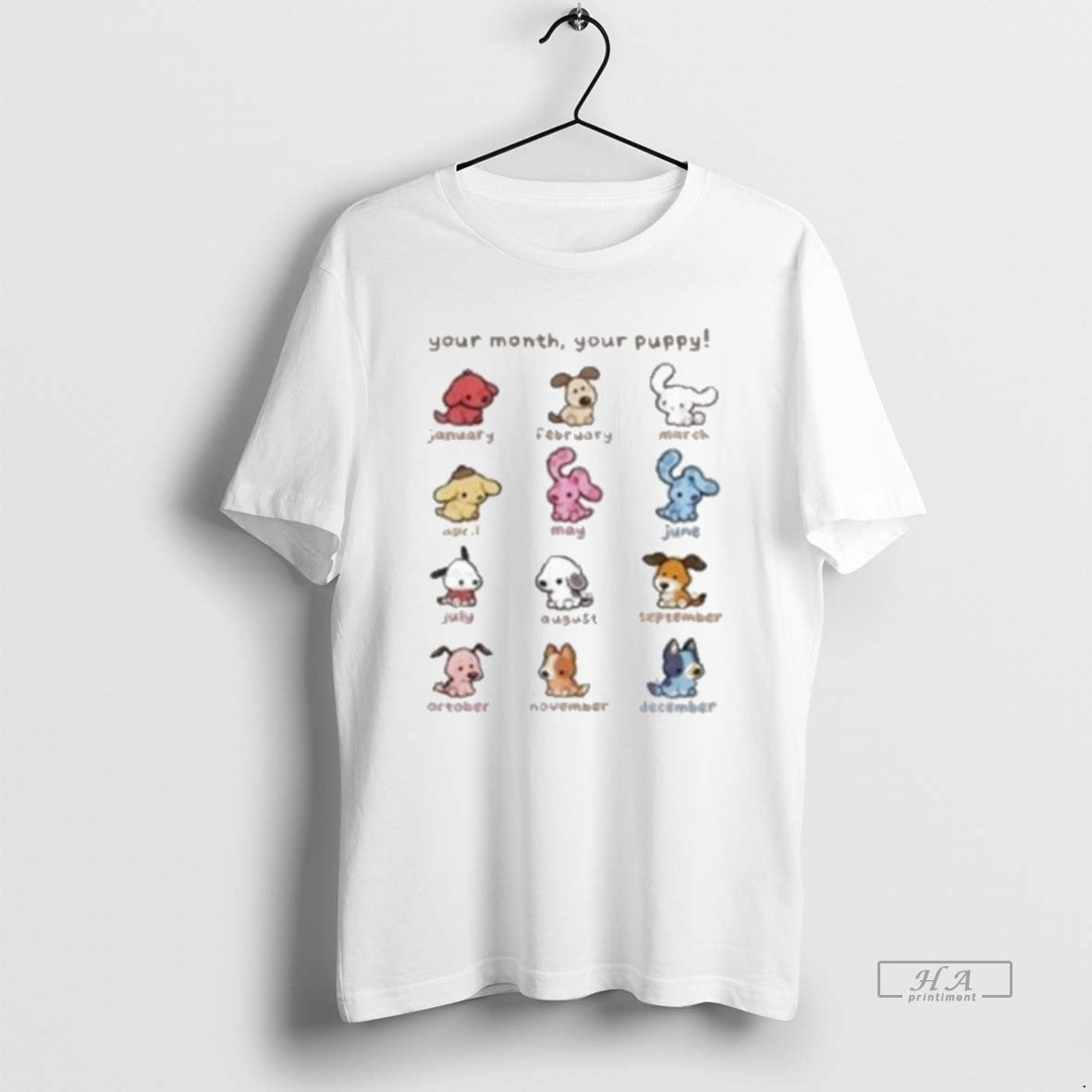 Your Month Your Puppy Zodiac Puppy Hoodie Modern Look