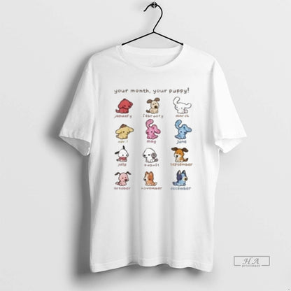 Your Month Your Puppy Zodiac Puppy Hoodie Modern Look