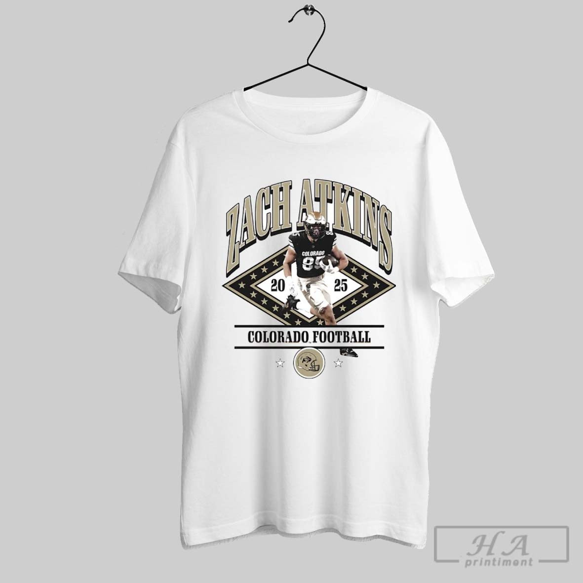 Zach Atkins 2025 Colorado Football Shirt Designer Look