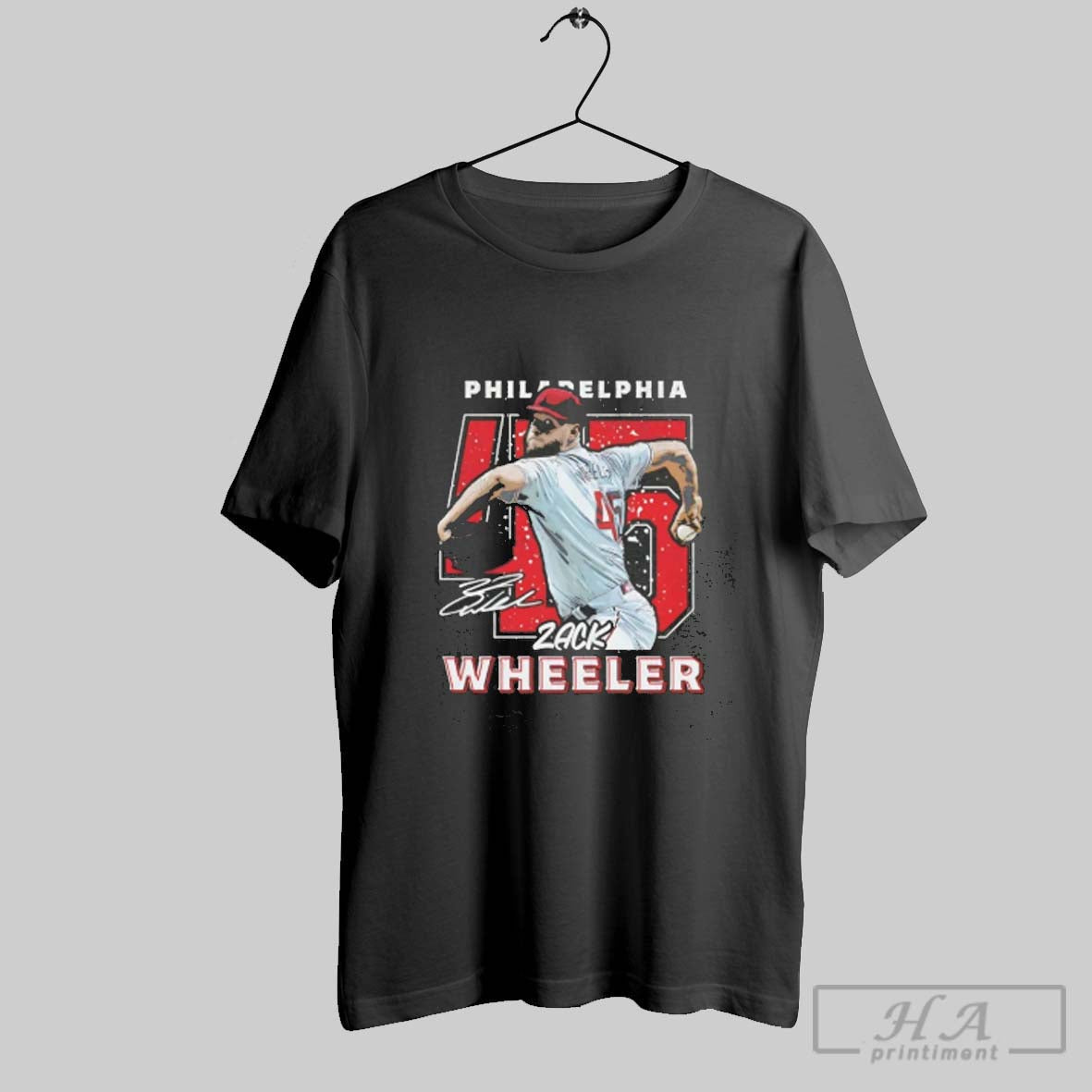 Zack Wheeler Philadelphia Phillies Signature Tee Modern Design