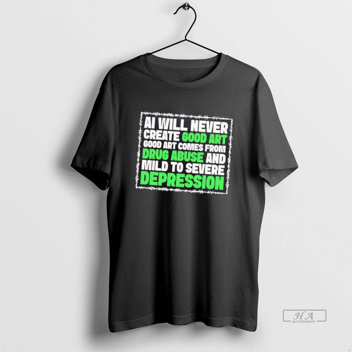 Gwdlxroh Ai Will Never Create Good Art Comes From Drug Abuse Shirt
