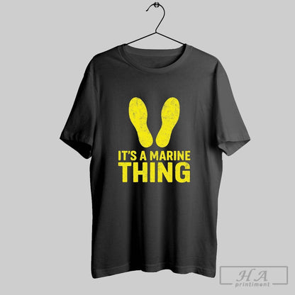 Its Marine Thing Footprints S Hoodie Modern Art