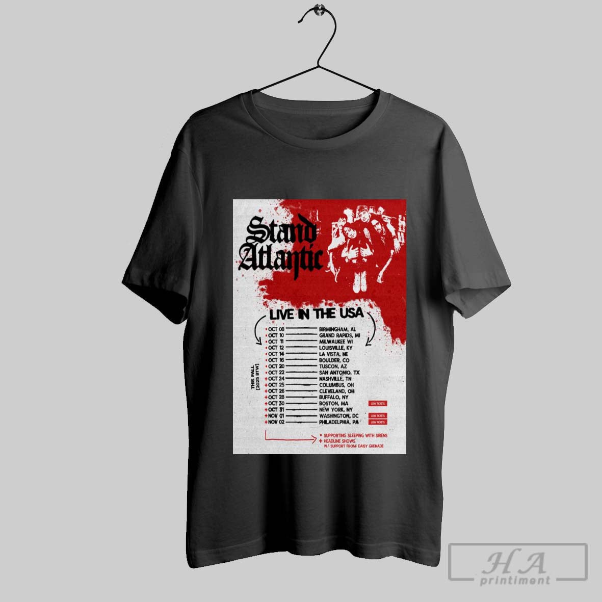 Stand Atlantic Live Usa 2025 Long Sleeve Stylish Merch