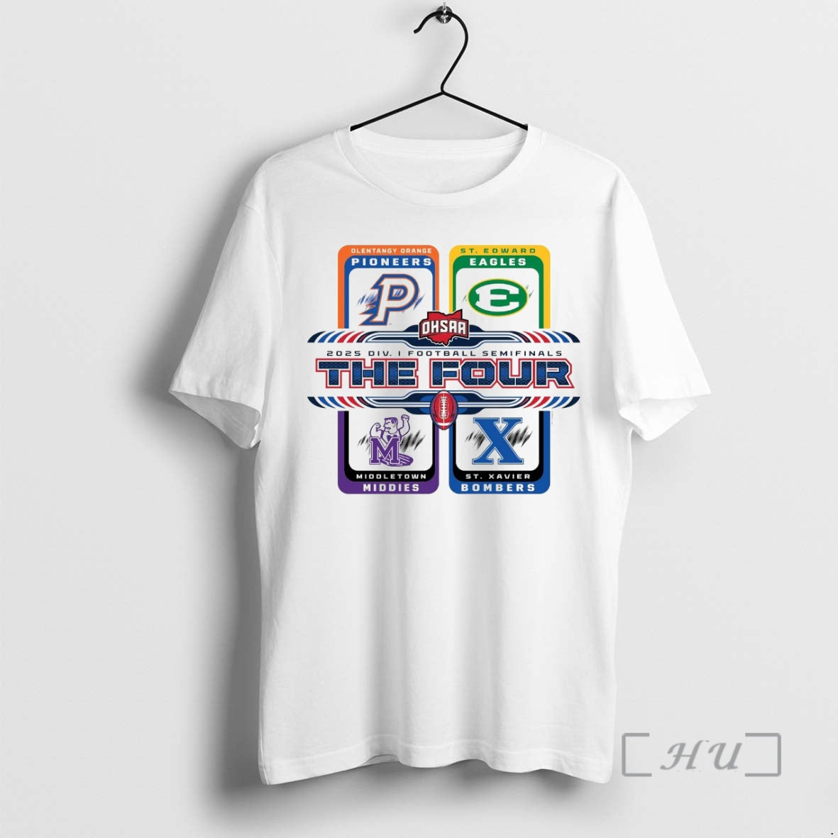 Officials 2025 Ohsaa Football D1 Four Teams Shirt Exclusive Art