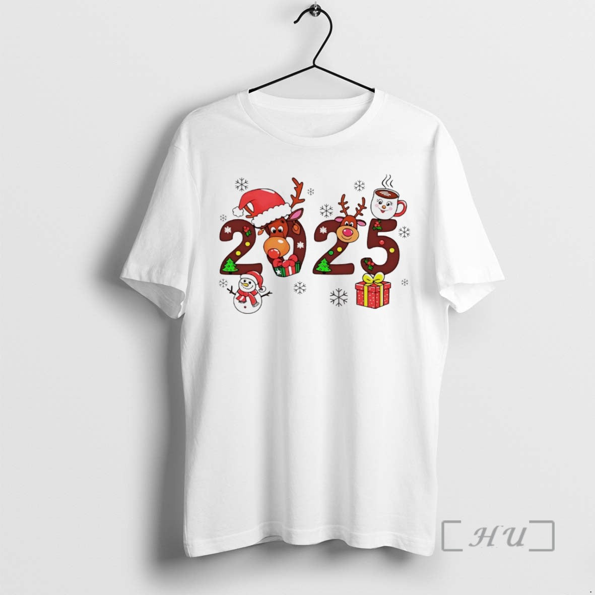 Officials 2025 Reindeer Snowman Holiday White Hoodie Unique Apparel