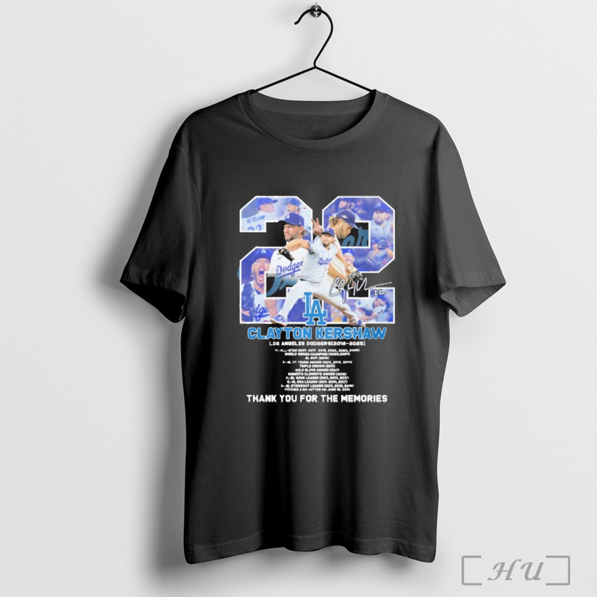 Officials 22 Clayton Kershaw La Dodgers 2008 2025 Thank You Memories