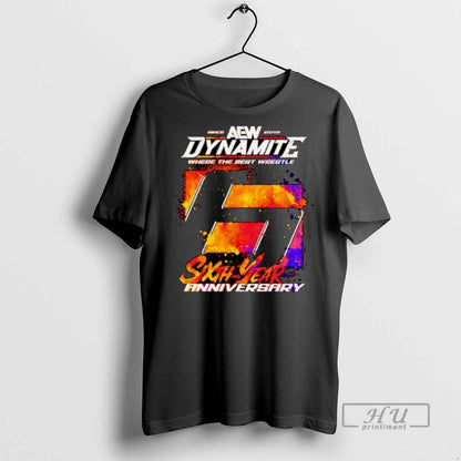 Officials Aew Dynamite 6Th Anniversary Where Best Wrestle Ornaments T