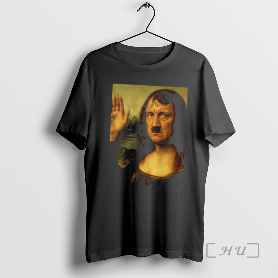Officials Adolf Hitler Mona Lisa Monein Lisa Parody Sweatshirt