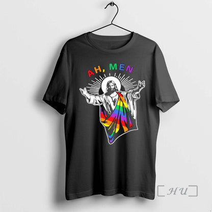 Officials Ah Rainbow Christian Lgbt Pride Gay Jesus Tank Top Retro