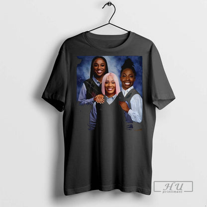 Officials Aja Wilson Jackie Young Chelsea Gray Las Vegas Aces