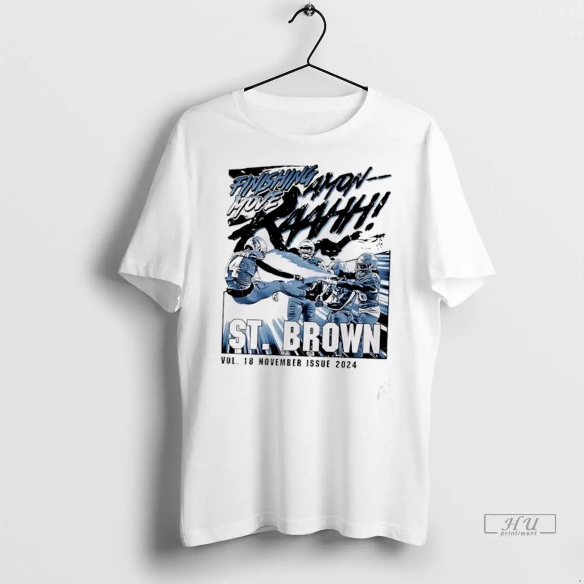 Officials Amon Ra St Brown Detroit Kamehameha T Shirts Shirt Trendy