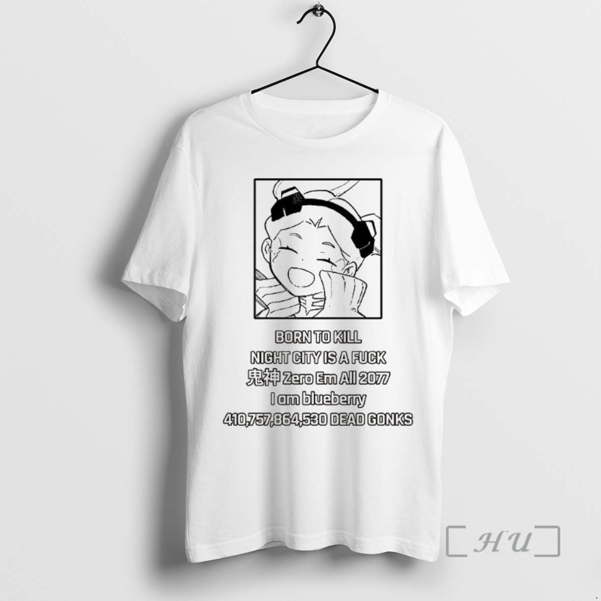 Officials Anime Born To Kill Night City Is Fuck Zero Em All 2077 Tee