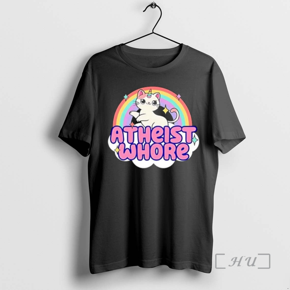 Officials Atheist Whore Cat Unicorn TShirt Modern Style