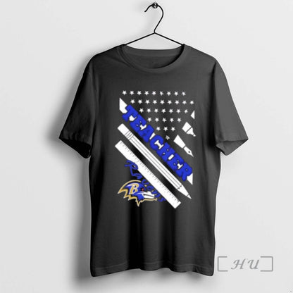 Officials Baltimore Ravens Football X Teacher American Flag