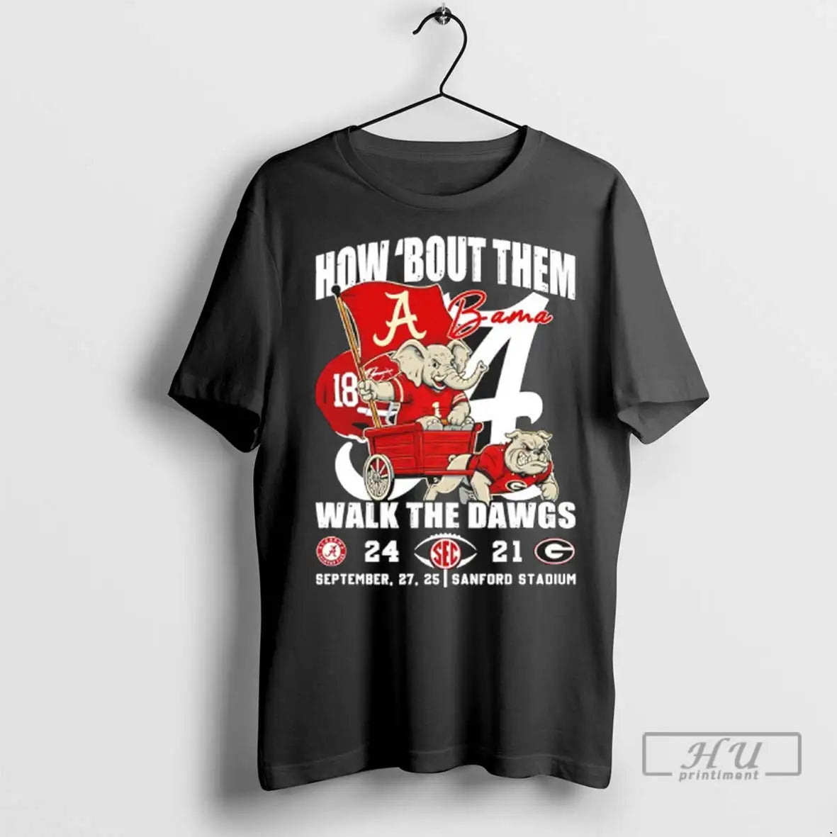 Officials Bama Beat Dawgs 24 21 How Bout Them Walk Dawgs Mascot T