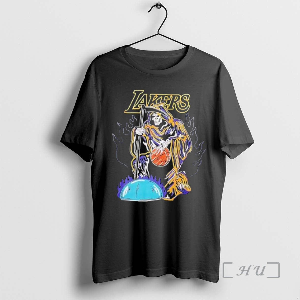 Officials Basketball Lakes Death Skeleton Long Sleeve Classic Style