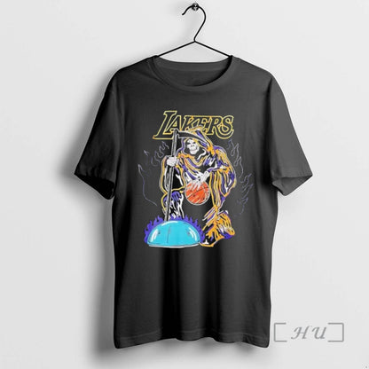 Officials Basketball Lakes Death Skeleton Long Sleeve Classic Style