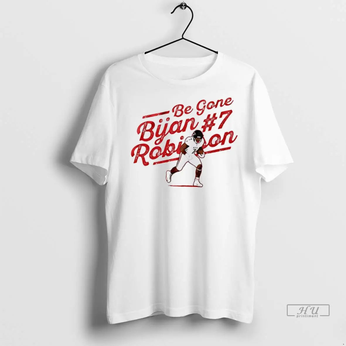 Officials Be Gone Bijan Robinson Number 7 Football T Shirts Long