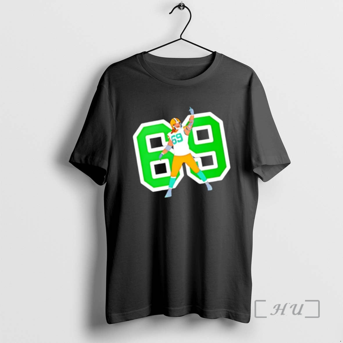 Officials Best Finger Bakh 69 Green Bay Packers TShirt Authentic
