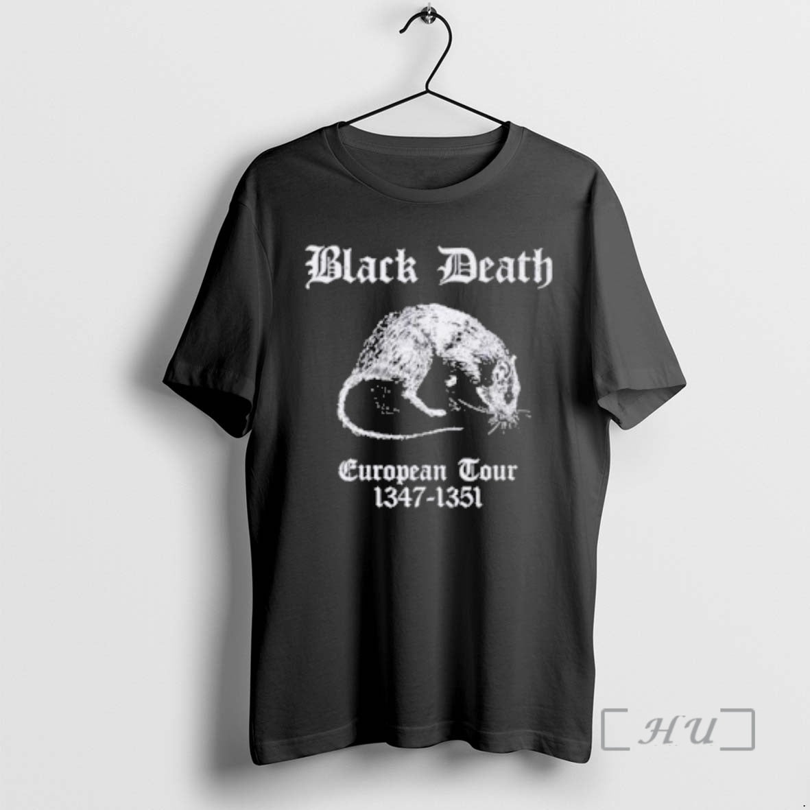 Officials Black Death European Tour TShirt Retro Apparel