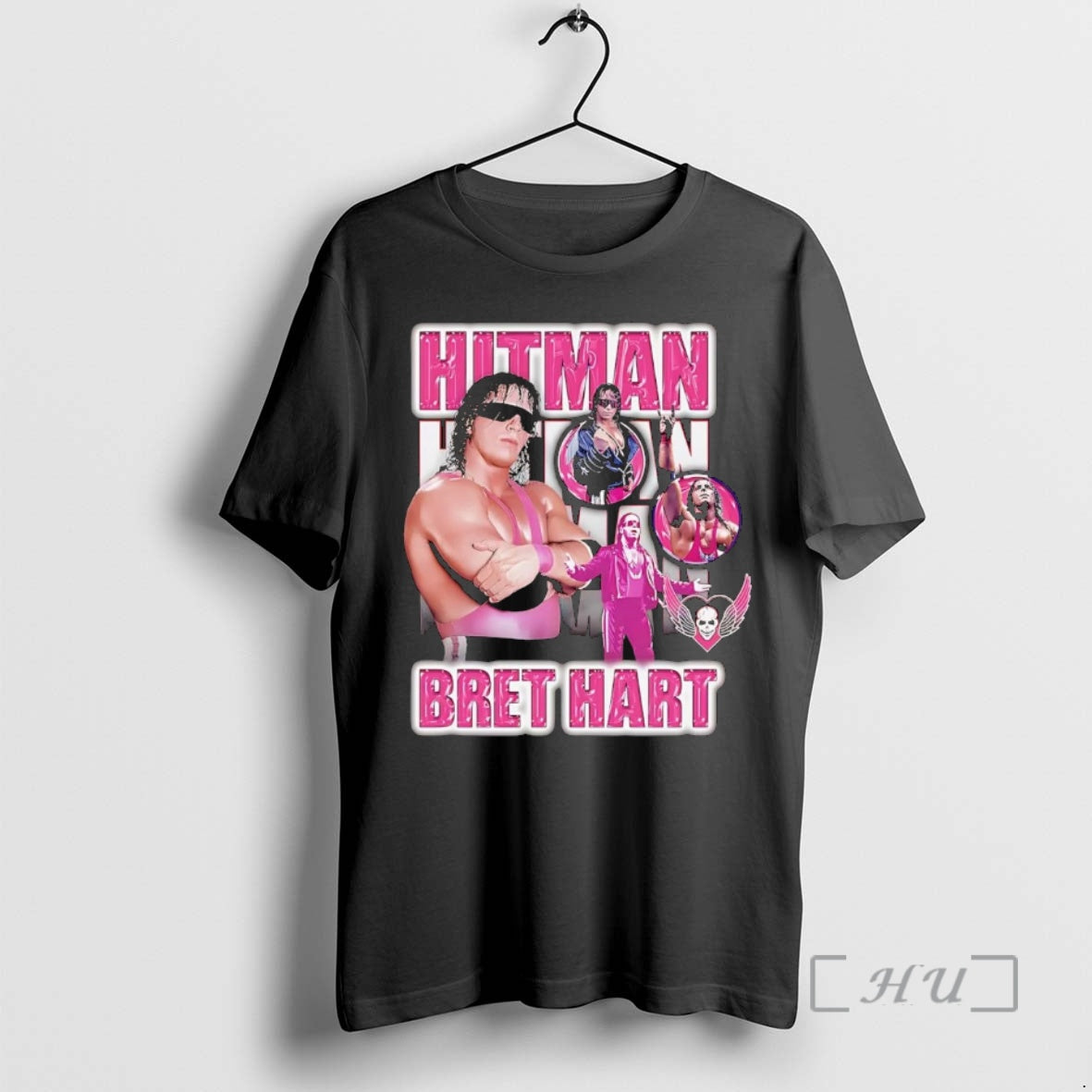 Officials Bret Hart Hitman TShirt Retro Design