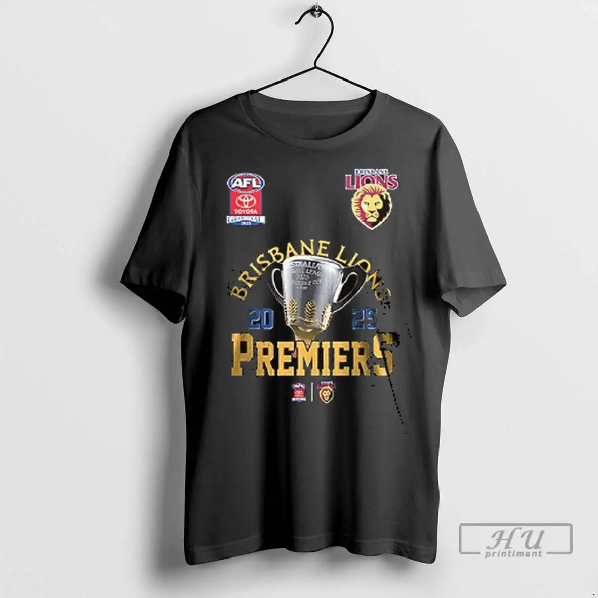 Officials Brisbane Lions 2025 Premiers Trophy T Shirts Hoodie Elegant