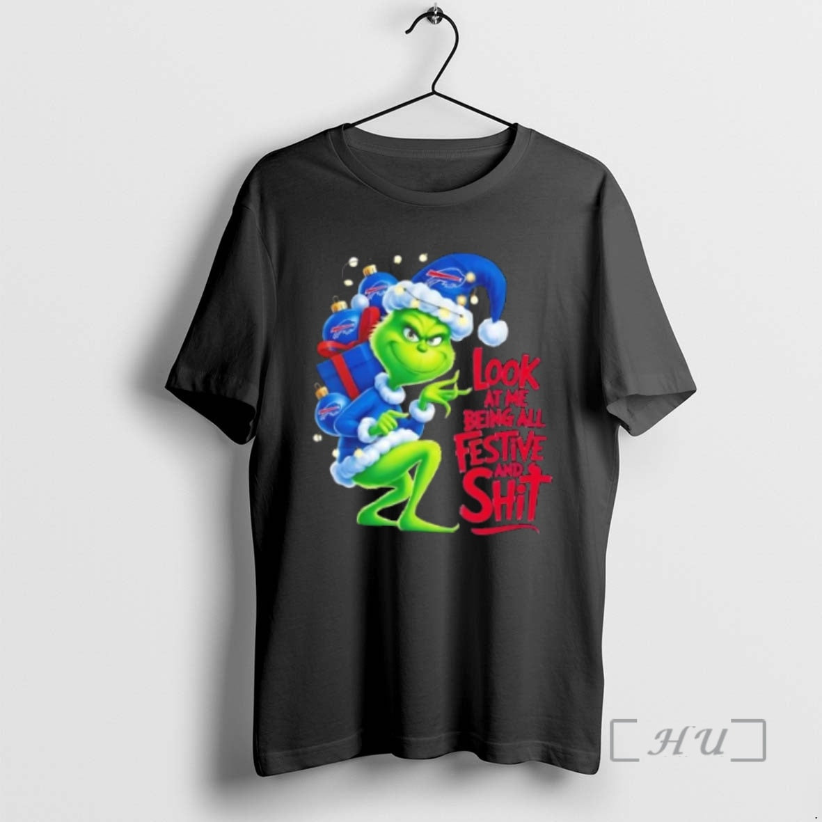 Officials Buffalo Bills Grinch Lights Me Being All Festive And Shit