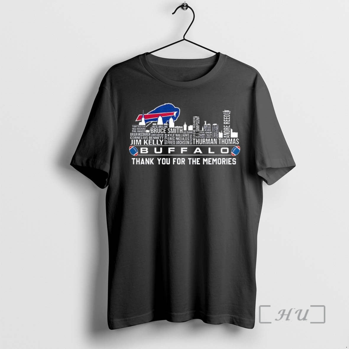 Officials Buffalo Bills Football Thank You Memories Name City Skyline