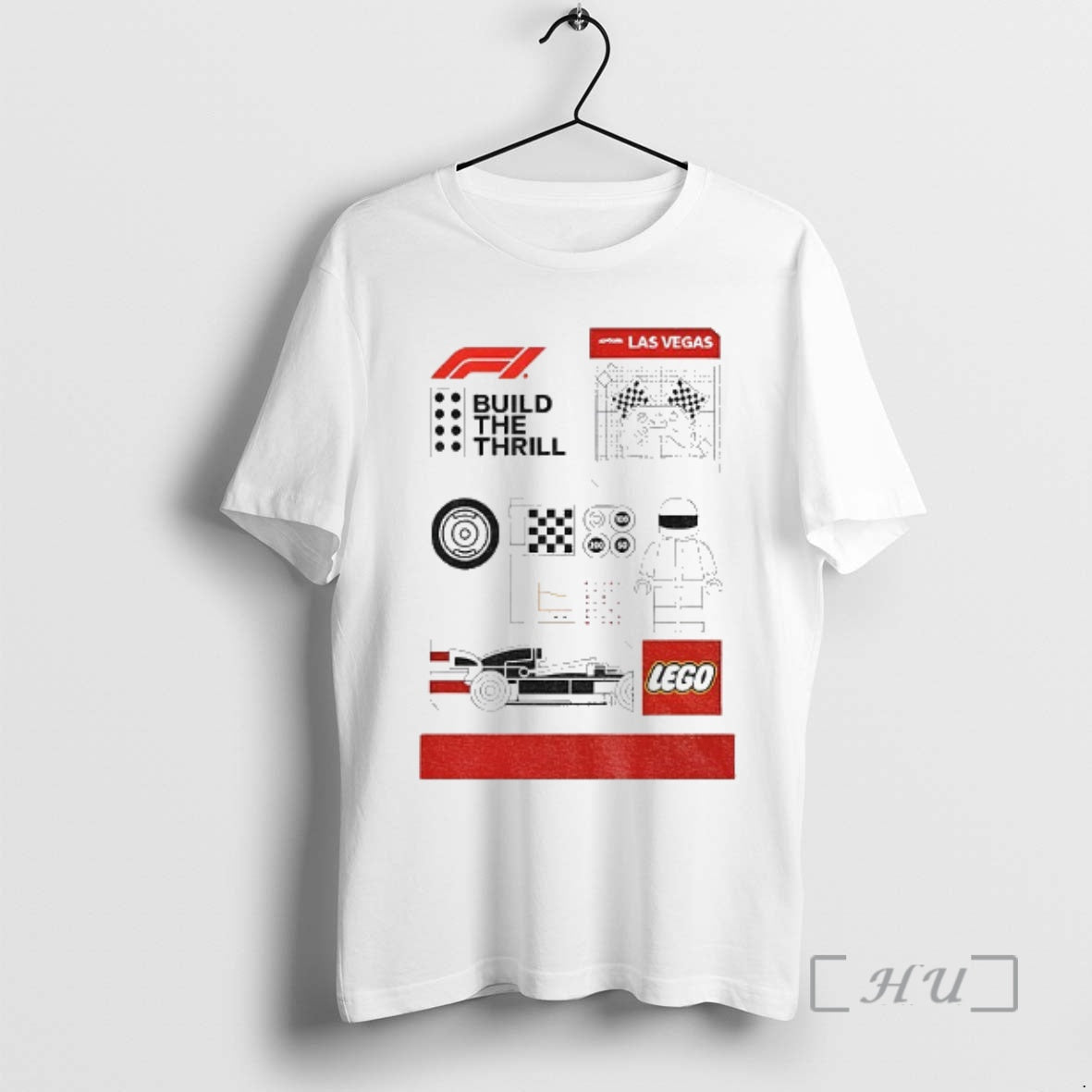 Officials Build Thrill Las Vegas Lego Tee Retro Look