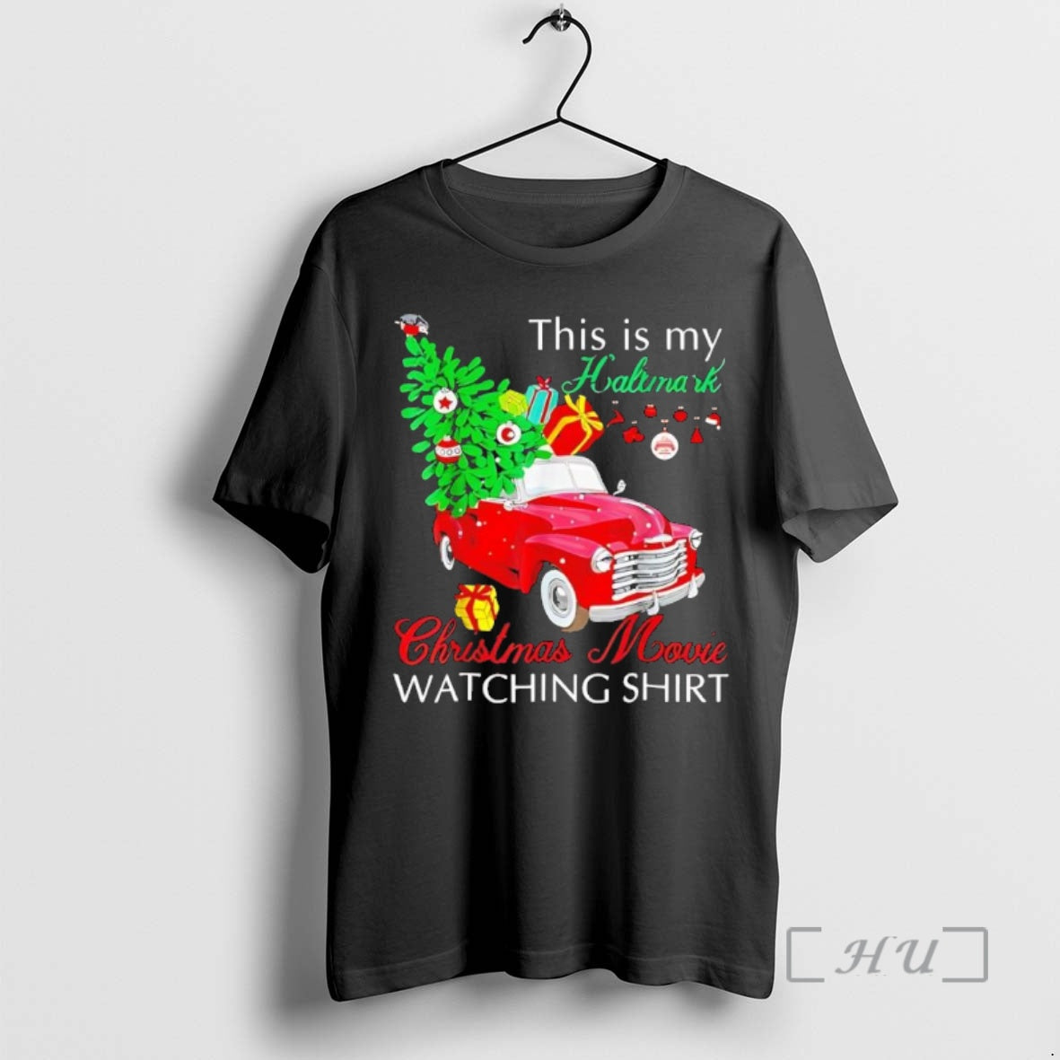 Officials Car This Is My Hallmark Movie Watching Black Shirt Retro Art