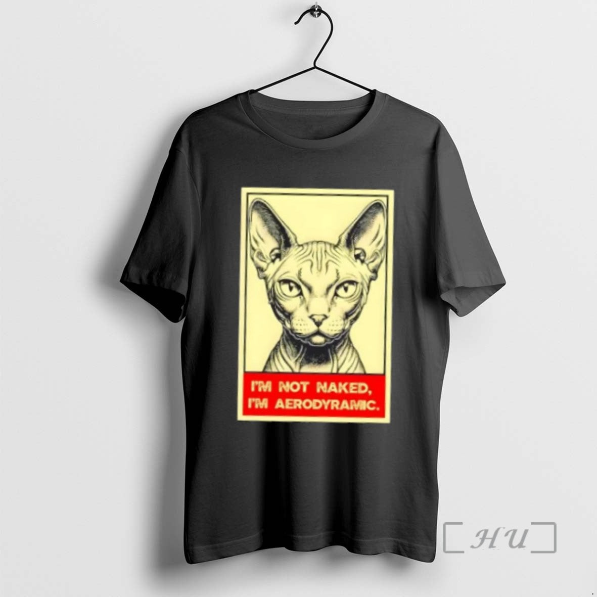 Officials Cat Im Not Naked Im Aerodynamic Tee Modern Look