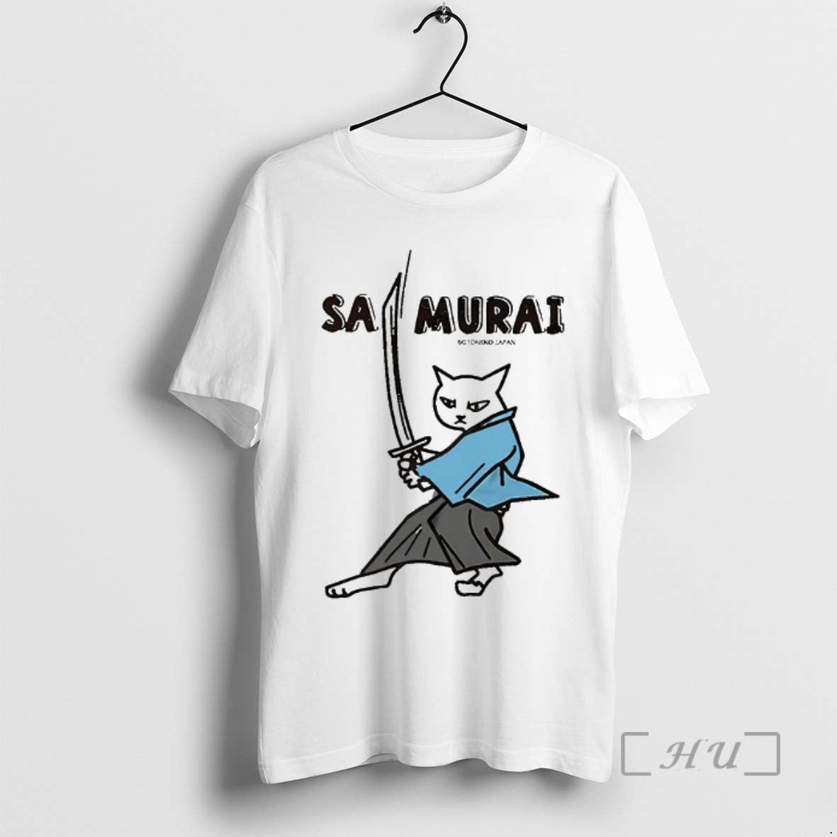 Officials Cat Samurai Botoneko Japan TShirt Authentic Outfit