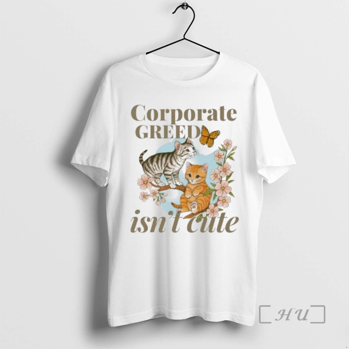 Officials Cats Corporate Greed Isnt Ornaments Long Sleeve Retro Outfit