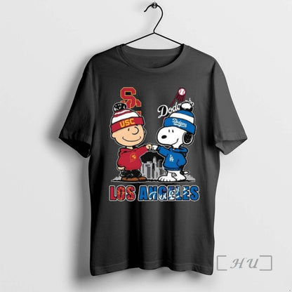 Officials Charlie Brown Usc Trojans X Snoopy Los Angeles Dodgers