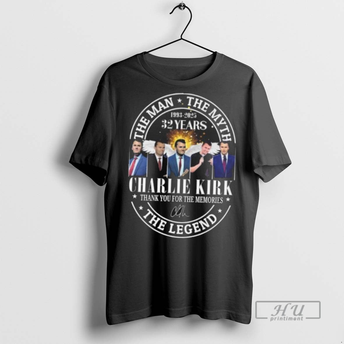 Officials Charlie Kirk Myth Legend 1993 2025 32 Years Thank You Shirt